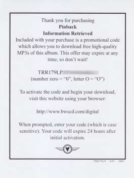 LP Pinback: Information Retrieved 578018