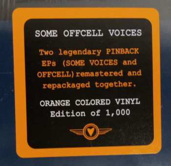 LP Pinback: Some Offcell Voices CLR | LTD 560672