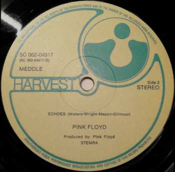 LP Pink Floyd: Meddle 603276