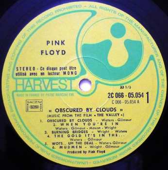 LP Pink Floyd: Obscured By Clouds 642826