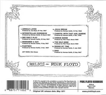 CD Pink Floyd: Relics DIGI 583230