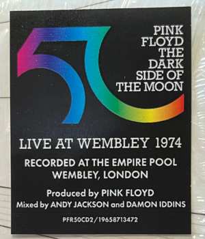 CD Pink Floyd: The Dark Side Of The Moon (Live At Wembley 1974) 612873