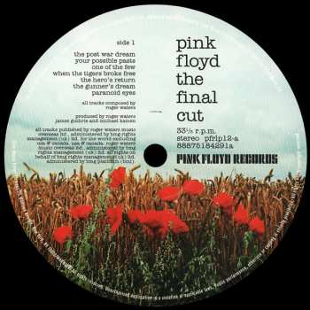 LP Pink Floyd: The Final Cut 138811