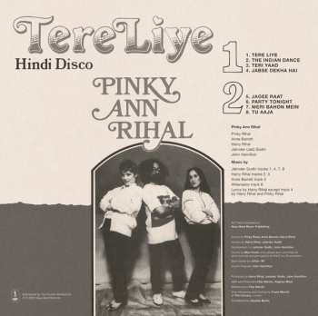 LP Pinky Ann Rihal: Tere Liye (Hindi Disco) 556888