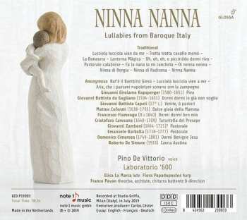 CD Pino de Vittorio: Ninna Nanna: Lullabies From Baroque Italy 576692