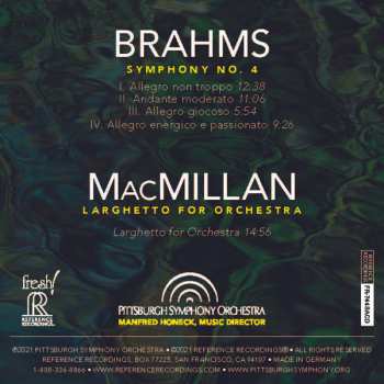 SACD Johannes Brahms: Brahms: Symphony No. 4 / Macmillan: Larghetto For Orchestra 444925