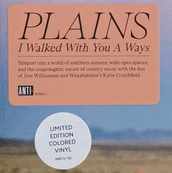 LP Plains: I Walked With You A Ways CLR | LTD 565822