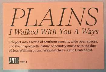 LP Plains: I Walked With You A Ways 609316