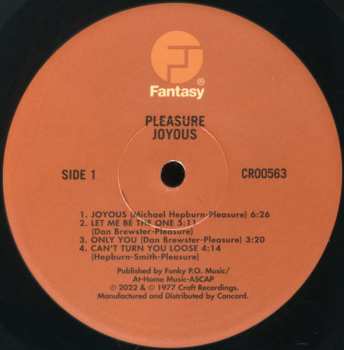 LP Pleasure: Joyous 644544