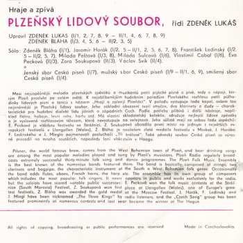 LP Plzeňský Lidový Soubor: České Lidové Písně = Czech Folk Songs 642362