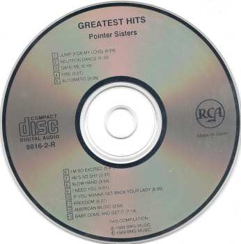 CD Pointer Sisters: Greatest Hits 589545