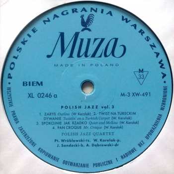 LP Polish Jazz Quartet: Polish Jazz Quartet 48720