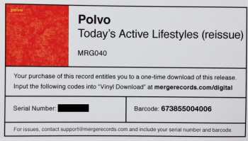 LP Polvo: Today's Active Lifestyles CLR 500464