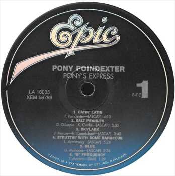 LP Pony Poindexter: Pony's Express 555998