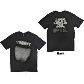 Merch Post Malone: Post Malone Unisex T-shirt: Fangs 2023 Tour Dates (back Print & Ex-tour) (small) S