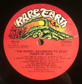 LP Power Of Zeus: The Gospel According To Zeus 60696