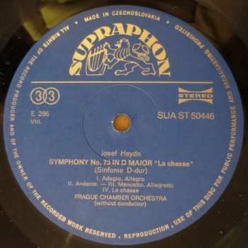 LP Prague Chamber Orchestra: Symphony No. 73 "La Chasse" · Symphony No. 96 "The Miracle" 568378