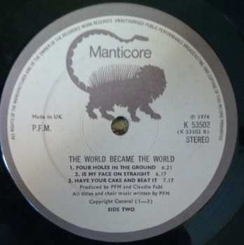 LP Premiata Forneria Marconi: The World Became The World 615661