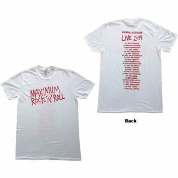 Merch Primal Scream: Tričko Maximum Rnr  XXL