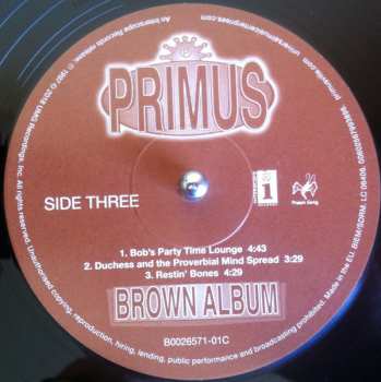 2LP Primus: Brown Album LTD 402597