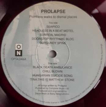 2LP Prolapse: Pointless Walks To Dismal Places CLR 575897