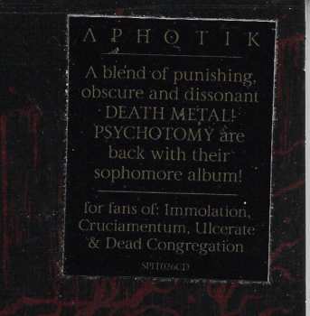 CD Psychotomy: Aphotik LTD | DIGI 529388