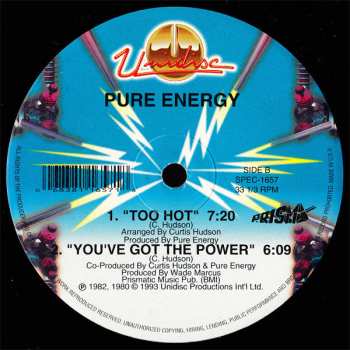 LP Pure Energy: Love Game / Too Hot / You've Got The Power 607937