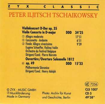 6CD Pyotr Ilyich Tchaikovsky: Peter Iljitsch Tschaikowsky 1840-1893 564433