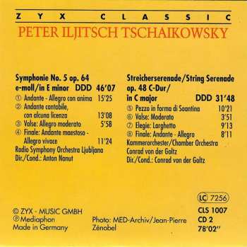 6CD Pyotr Ilyich Tchaikovsky: Peter Iljitsch Tschaikowsky 1840-1893 564433