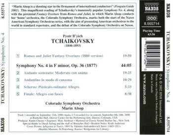 CD Pyotr Ilyich Tchaikovsky: Symphony No. 4 / Romeo And Juliet 447827