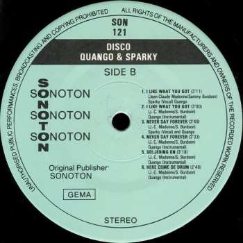 LP Quango & Sparky: Disco 504029