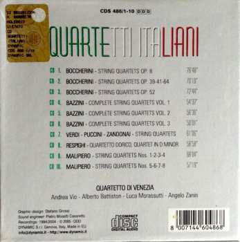 10CD/Box Set Quartetto D'Archi Di Venezia: Quartetti Italiani 151858