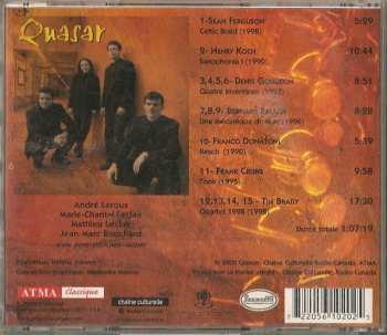 CD Quasar: Quatuor De Saxophones 658702