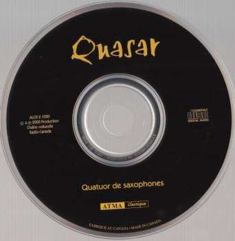 CD Quasar: Quatuor De Saxophones 658702