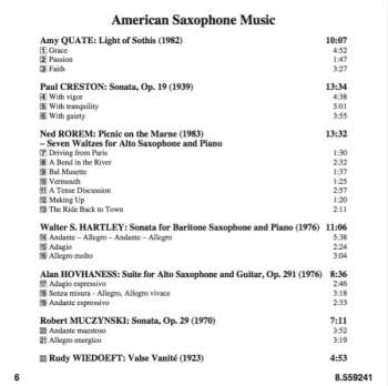 CD Alan Hovhaness: American Saxophone Music 590066