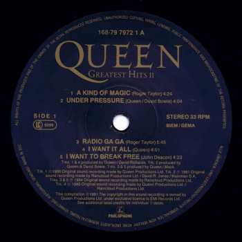 2LP Queen: Greatest Hits II 603283