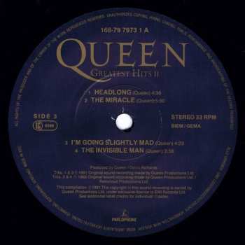 2LP Queen: Greatest Hits II 603283