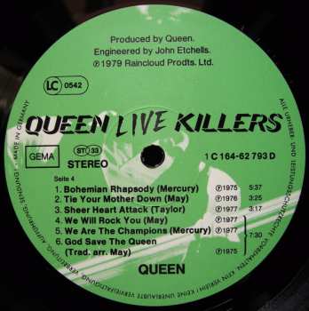 2LP Queen: Live Killers 491379