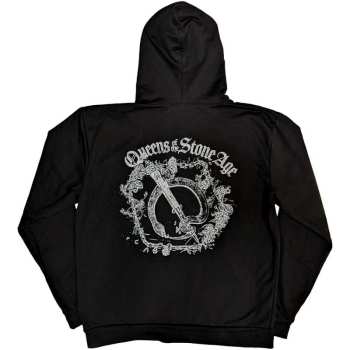 Merch Queens Of The Stone Age: Queens Of The Stone Age Unisex Pullover Hoodie: Floral Chains (back Print) (small) S