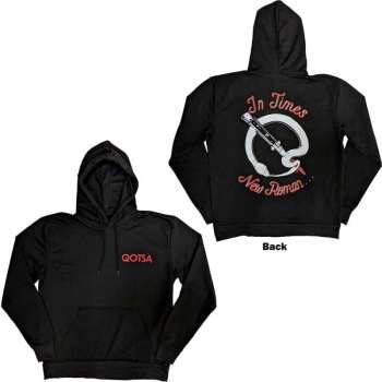 Merch Queens Of The Stone Age: Queens Of The Stone Age Unisex Pullover Hoodie: Snake Logo (back Print) (small) S