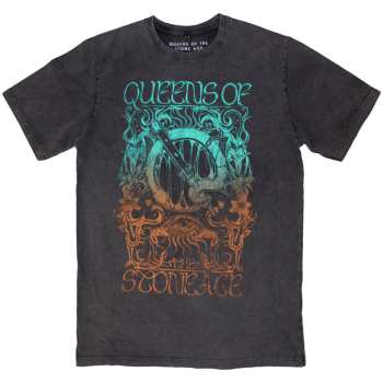 Merch Queens Of The Stone Age: Stone Wash Tričko Montage