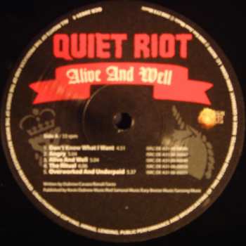 LP Quiet Riot: Alive And Well 584017