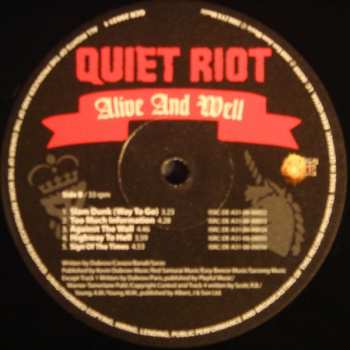 LP Quiet Riot: Alive And Well 584017