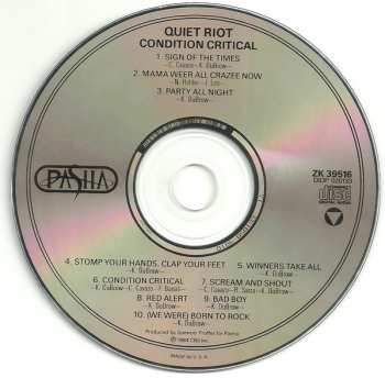 CD Quiet Riot: Condition Critical 613973