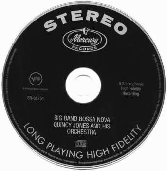 CD Quincy Jones And His Orchestra: Big Band Bossa Nova 192690