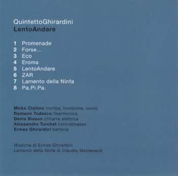 CD QuintettoGhirardini: LentoAndare 656415