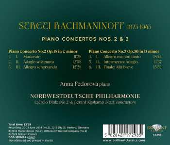 CD Sergei Vasilyevich Rachmaninoff: Piano Concerto Nos. 2 & 3 627353