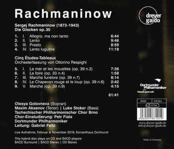 SACD Sergei Vasilyevich Rachmaninoff: Die Glocken Op. 35; Cinq Études-Tableaux 608250