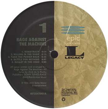 LP Rage Against The Machine: Rage Against The Machine 594810