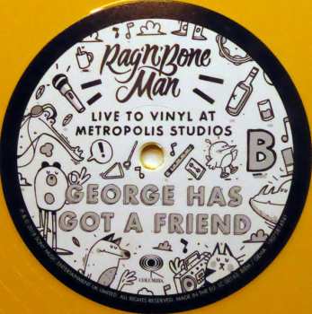 LP Rag'n'Bone Man: Live To Vinyl At Metropolis Studios LTD | CLR 340510